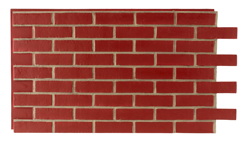 Smooth Brick Interlock - Red Gray Grout